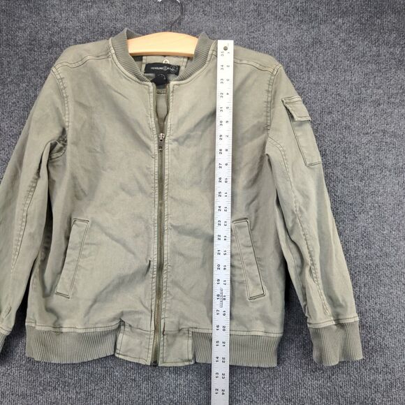 Treasure and Bond Full Zip Jacket Size L 10/12 Green Shoulder Pocket - Picture 4 of 13